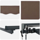  Povlačivi tende Sivosmeđa 5 x 3 m Poliester i aluminij | shoptok.hr