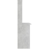  Radni stol s policama siva boja betona 110x45x157 cm iverica | Eponuda.com