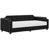vidaXL Dnevna postelja z vzmetnico črna 80x200 cm blago, (20787812) | Shoptok.si
