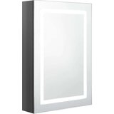 vidaXL led kopalniška omarica z ogledalom sijoče siva 50x13x70 cm, (20622481) | Shoptok.si