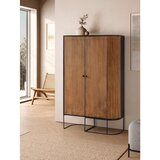 MOME Komoda iz masivnega manga v naravni barvi 100x165x40 cm Curve – | Shoptok.si
