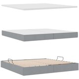 Krevet s madracem i skladištem Svijetlo siva 200 x 200 cm | Shoptok.si