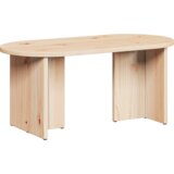 vidaXL Klubska miza Naravna 80 x 39.5 x 35 cm Masivno borovo les | Shoptok.si