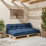  Jastučić za paletni kauč 2 pcs Indigo 120 x 80 x 38 cm Tkanina | Eponuda.ba