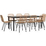  9-dijelni vrtni blagovaonski set od poliratana | shoptok.hr
