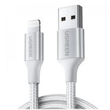 Ugreen polnilni kabel, usb-a na apple lightning, 2 m, bel Cene