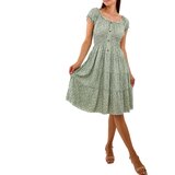 Gemre Green floral midi dress Sauro | shoptok.hr