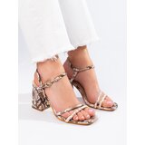 VINCEZA WIDE-HEELED SANDALS Cene