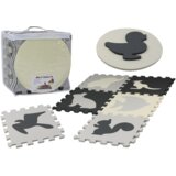  Edukativna podloga za igru - puzzle s elementima raznih životinja, siva 28 elemenata Cene