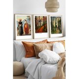 WALLXPERT Huhu555 - Višenamenska Dekorativna Slika u Ramovima (3 Komada) 50 x 70 cm | Eponuda.com