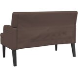  Klupa s naslonom smeđa 112 x 65,5 x 75 cm od umjetne kože | shoptok.hr