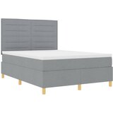  Krevet s opruga kutije Svijetlo siva 160 x 200 cm tkanina Slike