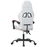  Okretna igraća stolica bijelo-ružičasta od umjetne kože | shoptok.hr