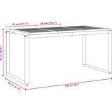  Set za blagovanje na otvorenom od 7 dijelova od akacije i metala | shoptok.hr
