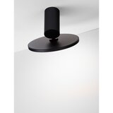 Nova Luce Mat črna aluminijasta LED stropna svetilka z upogljivo konstrukcijo Ekei – | Shoptok.si