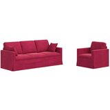 SOFA Kavč 2 pcs Vinorodna rdeča, (5000146224) | Shoptok.si