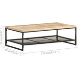  Stolić za kavu 110 x 60 x 35 cm od masivnog drva manga | Eponuda.ba