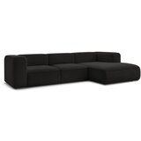 Bobochic Paris Crna kutna garnitura od bouclé tkanine (s desnim kutom) Zephyr – | shoptok.hr