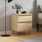 The Living Store Nočna omarica sonoma hrast 40x35x50 cm inženirski les - Nočna Omarica, (21568361) | Shoptok.si