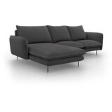 Cosmopolitan Design temno siva sedežna garnitura Vienna, levi kot Cene
