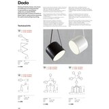  Redo 01-1828 - Luster na sajli DODO 5xE27/15W/230V pauk | Eponuda.com
