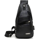  Torba preko ramena s USB punjenjem HU-25622 - Crna KP25622 | Shoptok.si