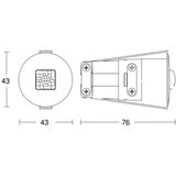 Steinel 064129 - senzor prisustva ir quattro micro 6m knx IP65 beo | Eponuda.com