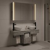  Set ormarića za kupaonicu 4 kom. Betonska siva | shoptok.hr