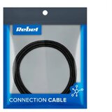 Rebel USB-kabel , magnetni, 3 v 1 (mikro USB, USB-C, lightning), 1 m, črn Cene