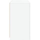  Komoda s LED svjetlima bijela 60,5 x 37 x 67 cm Slike