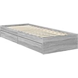 Krevet s od storage Siva Sonoma 70 x 190 cm Konstruirano drvo | Eponuda.ba