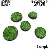 Green Stuff World Textured Rolling Pin Templar Abbey | Teksturirani valjak Templar Abbey 14.5cm | Eponuda.com