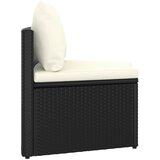  5-dijelni set vrtnih sofa od poliratana s jastucima crni | shoptok.hr