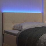  LED glava kreveta s LED trakama Krema 80 cm tkanina | shoptok.hr