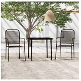  3-dijelni vrtni blagovaonski set crni | shoptok.hr