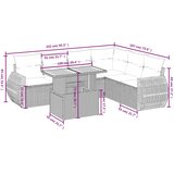  7-dijelni set vrtnih sofa sivi od poliratana | shoptok.hr
