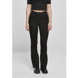 Urban Classics Women's Rib Knit Bootcut Leggings - Black | ePonuda.com
