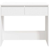 vidaXL Konzolna mizica bela 89x41x76,5 cm jeklo | Shoptok.si