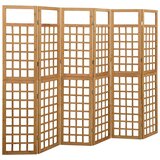 Furnova 6-delni paravan/mreža iz lesa jelke 242,5x180 cm, (21930002) | Shoptok.si