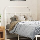 Maison Chic kovinsko posteljno vzglavje - vzglavna omarica - nočna omarica belo 80 cm, (21703988) | Shoptok.si