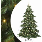vidaXL Umjetno božićno drvce s nogom with LEDs s stalakom 210cm PVC | shoptok.hr