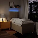  Krevet s oprugama i madracem krem 100 x 200 cm od tkanine | shoptok.hr