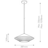 Elstead Lighting VISEČA SVETILKA Alora Mood 15,9/38,1 cm 60 W E27 | Shoptok.si