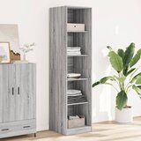 vidaXL garderobna omara siva sonoma 50x50x200 cm inženirski les | Shoptok.si