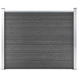  Ograjni panel WPC 180x146 cm črn Cene