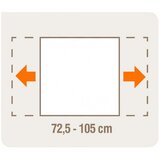  Rukohvat za stepenice ZAŠTITNA OGRADA ELIA 71,5-105 SREBRNA | shoptok.hr
