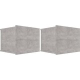 Maison Chic Dvo delni komplet Nočne omarice - Nočne mize betonsko sive 40x30x30 cm iverna plošča, (21687288) Cene