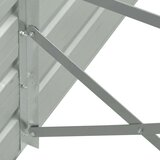  Povišena vrtna gredica od pocinčanog čelika 400x80x77 cm siva | shoptok.hr