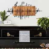 Wallxpert Symphonie Naturelle -5 BlackWalnut Decorative Wooden Wall Accessory | Eponuda.com