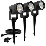 SET 3x LED spoljašnje svetiljke GARDENLINK REUEL LED/1,5W/230V 2700K IP44